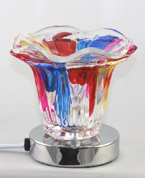 Paint Multi Color Clear Glass Electric Oil Burner